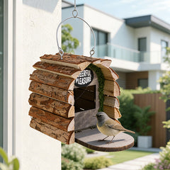 Outdoor Wooden Birdhouse Courtyard Decoration Bird Feeder