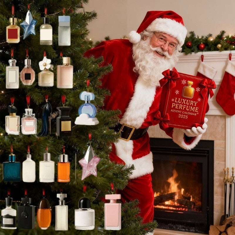 2026 Luxury Perfume Advent Calendar,24 Days Acrylic Perfume Countdown Gifts