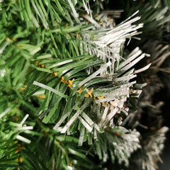 55Cm Snow Tipped Green Pine PVC Door Wreath Christmas Decoration