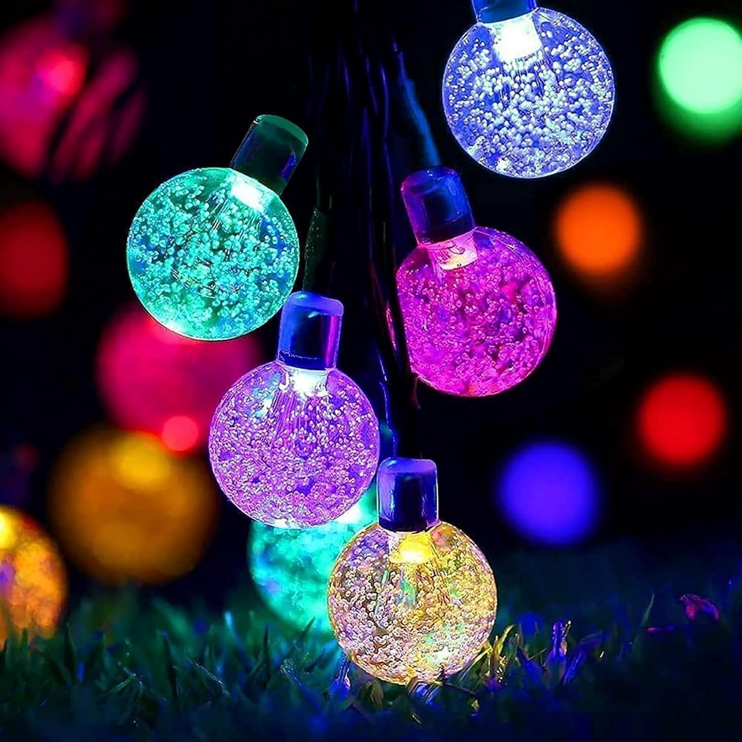 Solar Fairy Lights Outdoor Waterproof, 50LED Solar Garden Lights