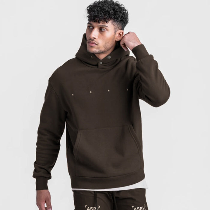Men's Sports Loose Large Size  Fitness Pullover Long-sleeved Sweater