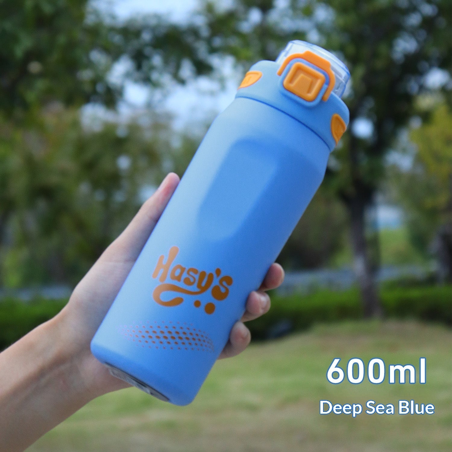 316 Stainless Steel Outdoor Portable Sports Water Bottle With Carrying Strap