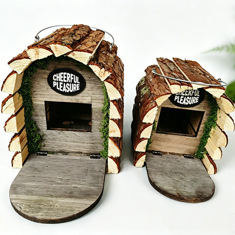 Outdoor Wooden Birdhouse Courtyard Decoration Bird Feeder
