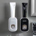 Automatic Toothpaste Dispenser Bathroom Accessories Set Wall Mounted Toothpaste Squeezer Toothpaste Holder Rack