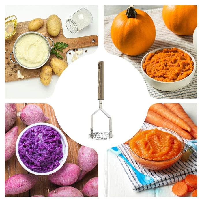 Potatoe Kitchen Press Crusher Tool Fruit Stainless Steel Potato Masher Vegetable