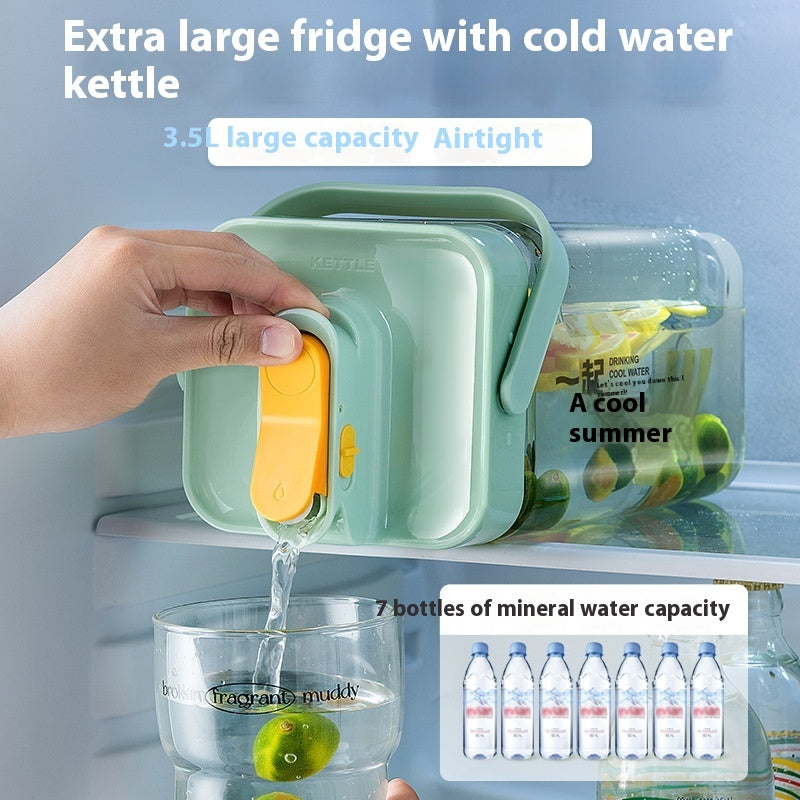 Refrigerator Cold Water Bottle With Faucet Large Capacity Cool Water Pot