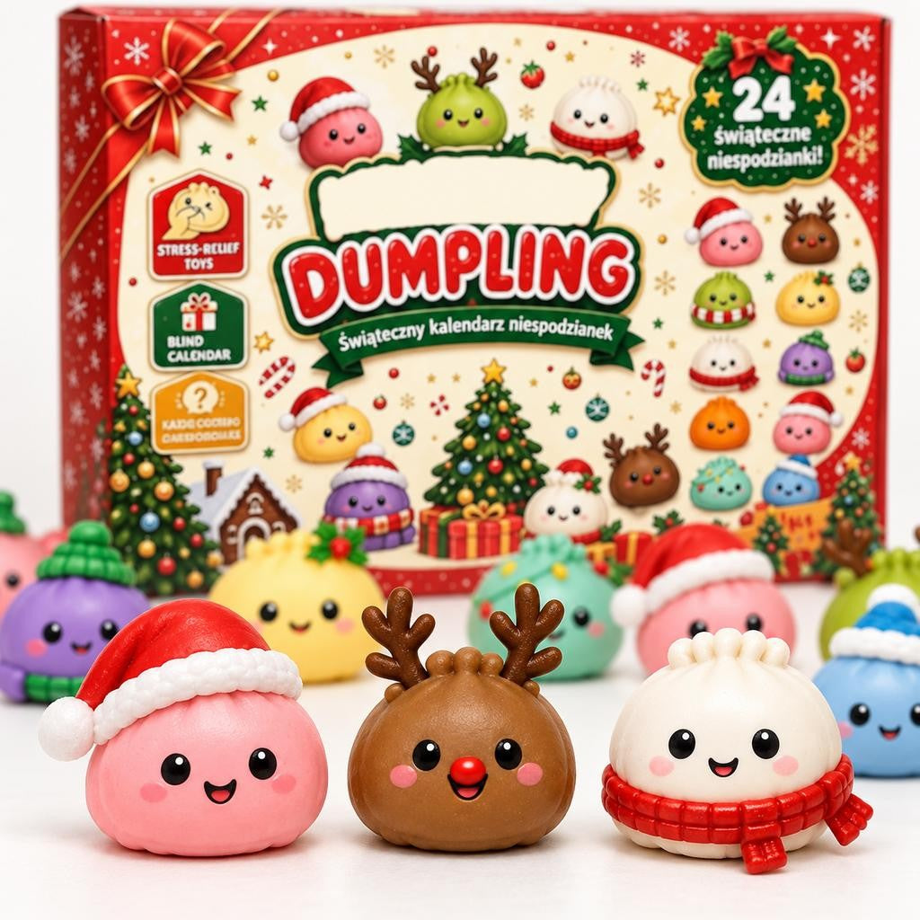 Christmas Advent Calendar 24 Day Dumpling Squishy Countdown 2026 for Adults Gift