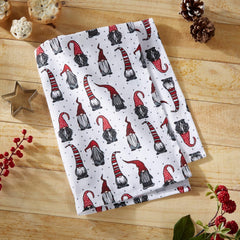 Christmas Gonks Tea Towel and Cookie Cutter Set for Kitchen