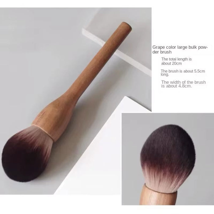 New 1Pcs European Vintage Wood Handle Makeup Brush High Quality Walnut Loose Powder Blush Foundation Contour Brush Super Soft