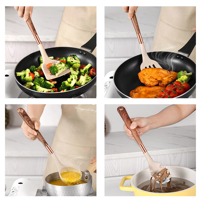 10 Pieces Kitchen Tools Set Wooden
