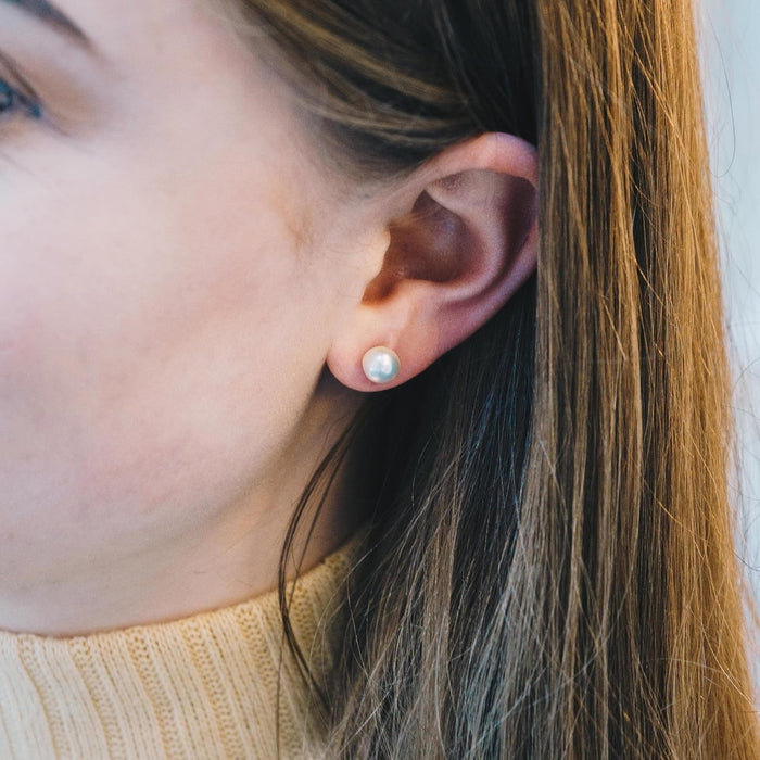 Silver Plated Freshwater Pearl Earrings