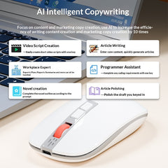 LF05 Wireless Bluetooth Mouse A Three-Mode Office AI Smart Voice Mouse