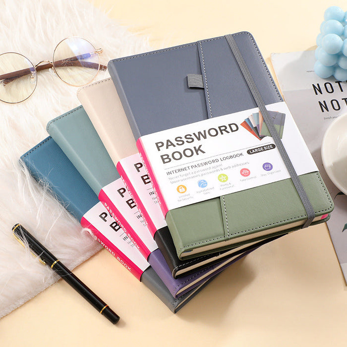 A5 With Letter Label Password Save Notebook