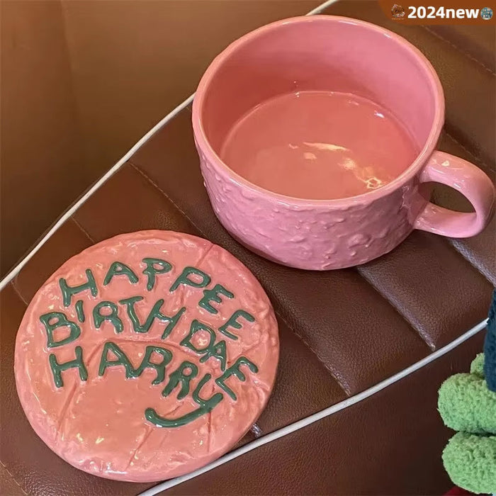 NEW HAPPEE BIRTHDAE 3D Mugs Cups Figures Happy Birthday Hagrid Ceramics Coffee Cup Action Figure Toys Gifts Home Decoration