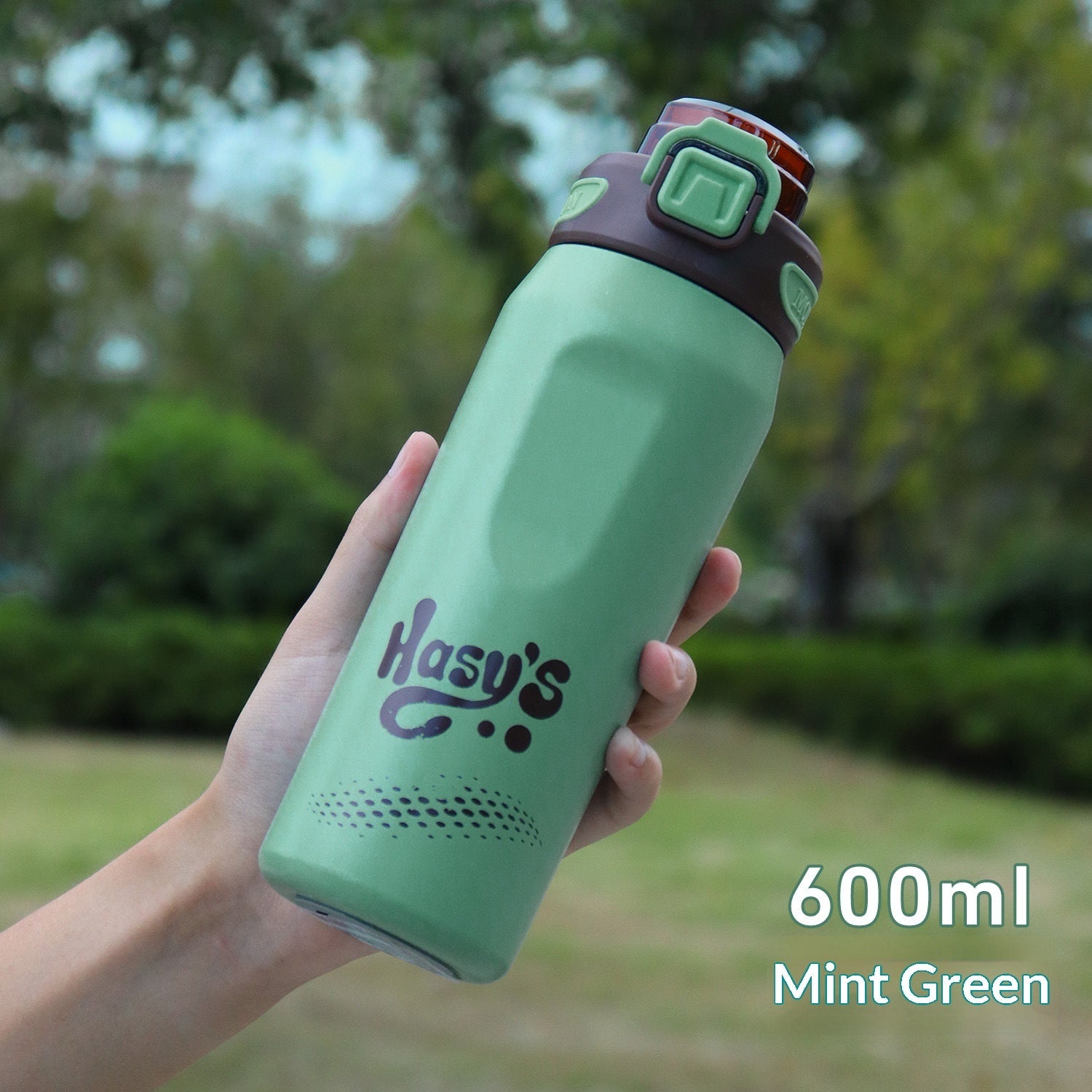 316 Stainless Steel Outdoor Portable Sports Water Bottle With Carrying Strap