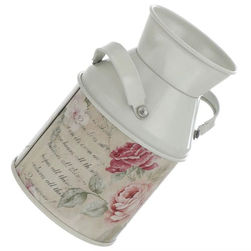 Vintage Garden Metal Flower Vases Home Wedding Artificial Flowers Bucket Barrel Holder Shabby Chic Country Style Jug Can Craft