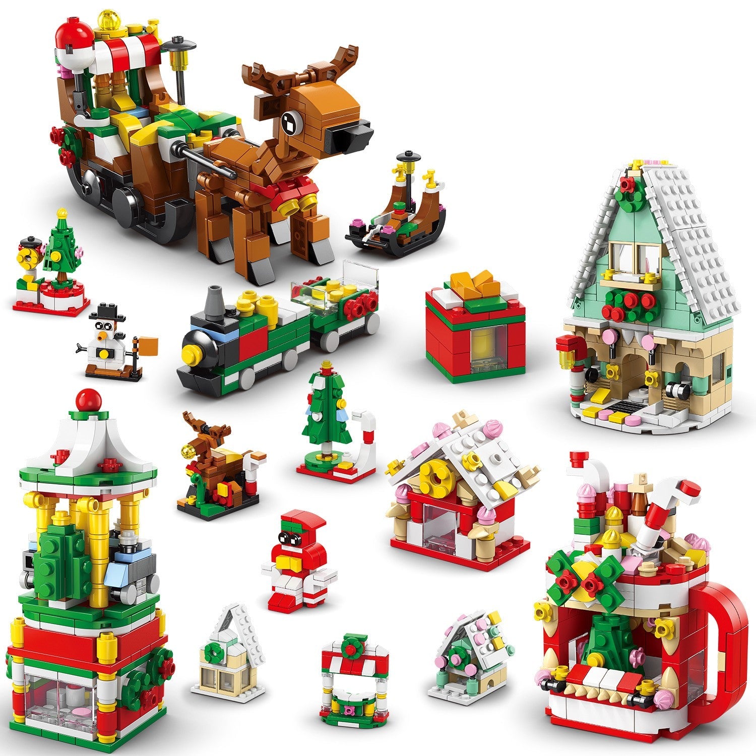 2026 Christmas Advent Calendar 24 Days Countdown Building Blocks Toy Kids Gift