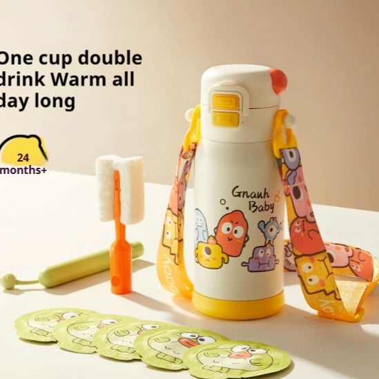 Childrens Insulatel Baby Direct-drinking Straw Cup Water Bottle
