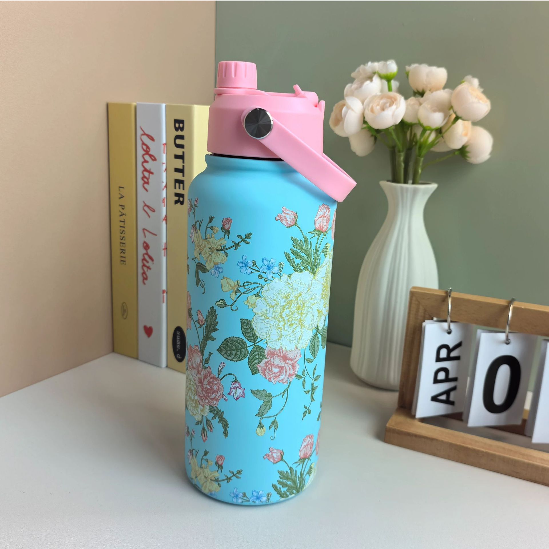 New Large-capacity Thickened 304 Stainless Steel Water Bottle For Home Use