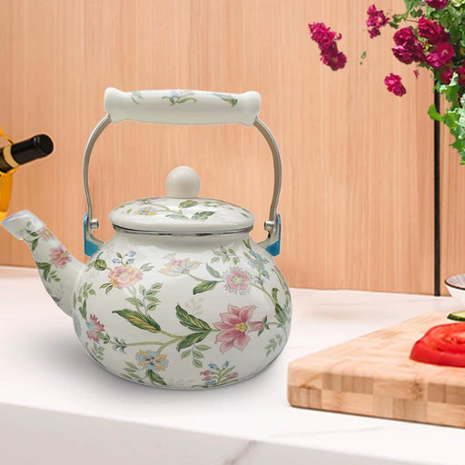 Enamel Tea Kettle Juice Water Jug Heat Resistant Multifunctional Coffee Pot Water Kettle for Party Office Home Kitchen Tea