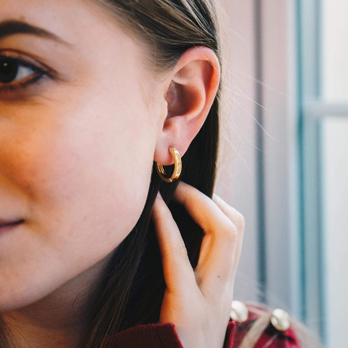 Gold Plated Hoop Earrings