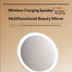 Smart Magnetic Wireless Charging Speaker Makeup Mirror