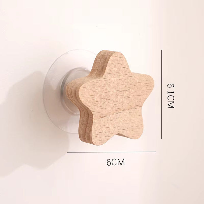 1Pcs Animal Wooden Hooks Cute Room Decor Hook Wall Keychain Coat Hook Home Door Wood Hook Hanger Kitchen Accessories Gadget