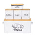Side Held Bread Box&Storage Jar&Butter Box, Household Kitchen Storage Container, Food Container, Household Kitchen Organizer