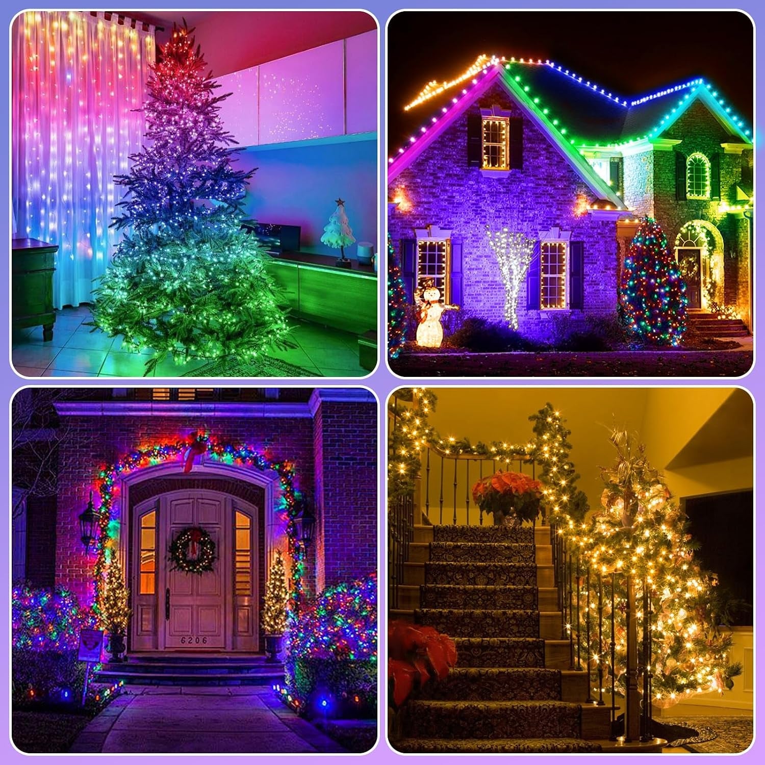 30M 300Leds Christmas String LED Lights,Rgb App Control Smart Light