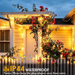 120M 1000 LED Fairy Lights Outdoor String Lights Plug in Extra Long Christmas Lights Waterproof with Remote Timer 8 Modes for outside Garden Patio Party Wedding Yard Tree Decorations Warm White