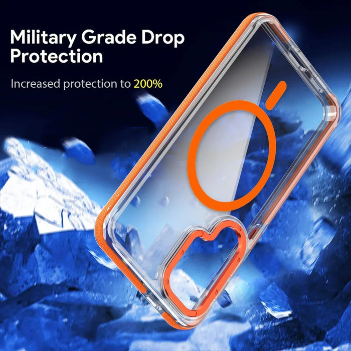Original Magsafe Case for  Galaxy S24 S23 S22 Ultra plus FE A14 A15 A34 A54 A24 A55 Magnetic Wireless Charge Clear Cover