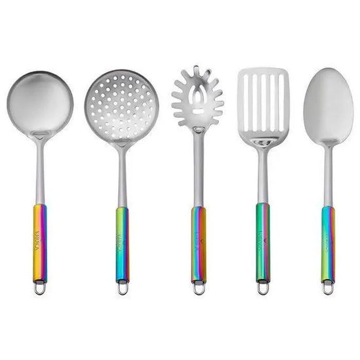 Pop-Up 5-Piece Serving Set Steel Kitchen Set Stainless Kitchen Appliances