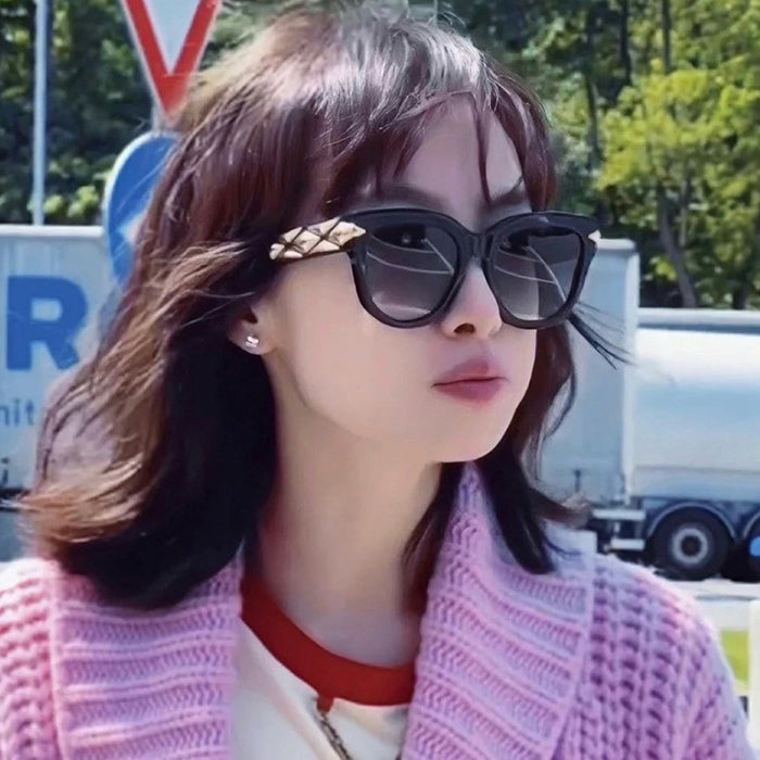 Large frame cat eye sunglasses personalized sunglasses
