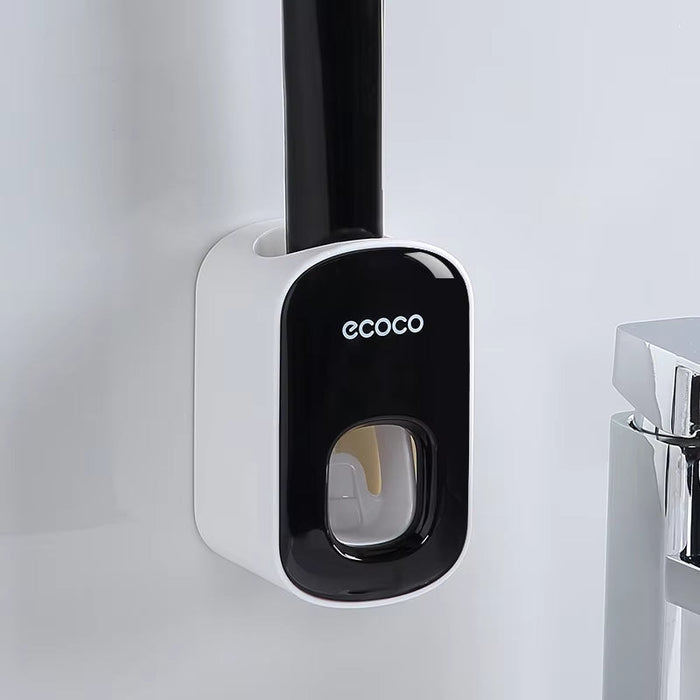 Automatic Toothpaste Dispenser Bathroom Accessories Set Wall Mounted Toothpaste Squeezer Toothpaste Holder Rack
