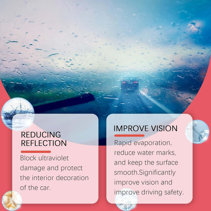 Automotive Oil Film Cleaning Brush, Glass Cleaning Board, Glass Cleaning Board for Car, Car Window Cleaner, Car Glass Cleaner, Windscreen Cleaner, Car Oil Film Cleaning Brush (2 Pack)