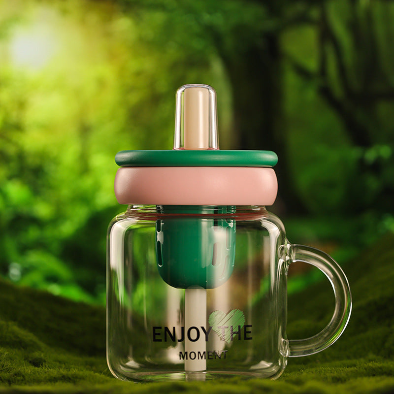 Women's Large-Capacity New-Style Glass Drinking Cup