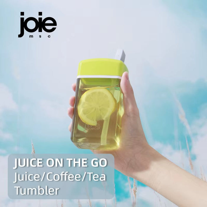 Joie JUICE on the GO Water Botter Juice Bottle with Straw Cup Coffee Cup Portable Cup Plastic Anti-Fall Travel for Sport Camping