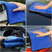 Microfibre Cleaning Cloths, 6 Pack, Two-Layer Thickened Towels, Lint Free Super Absorbent Towel for Household and Car Washing, Drying, Detailing, 40X30Cm