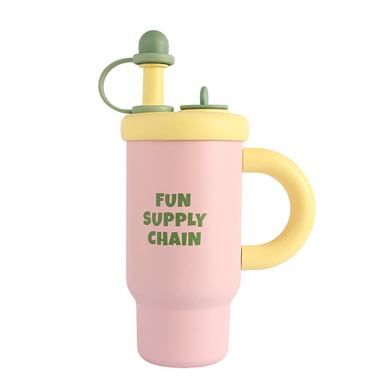 Large-capacity Insulated Mug With A Handle