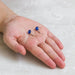 Dark Blue Crystal Drop Earrings Created with Zircondia® Crystals