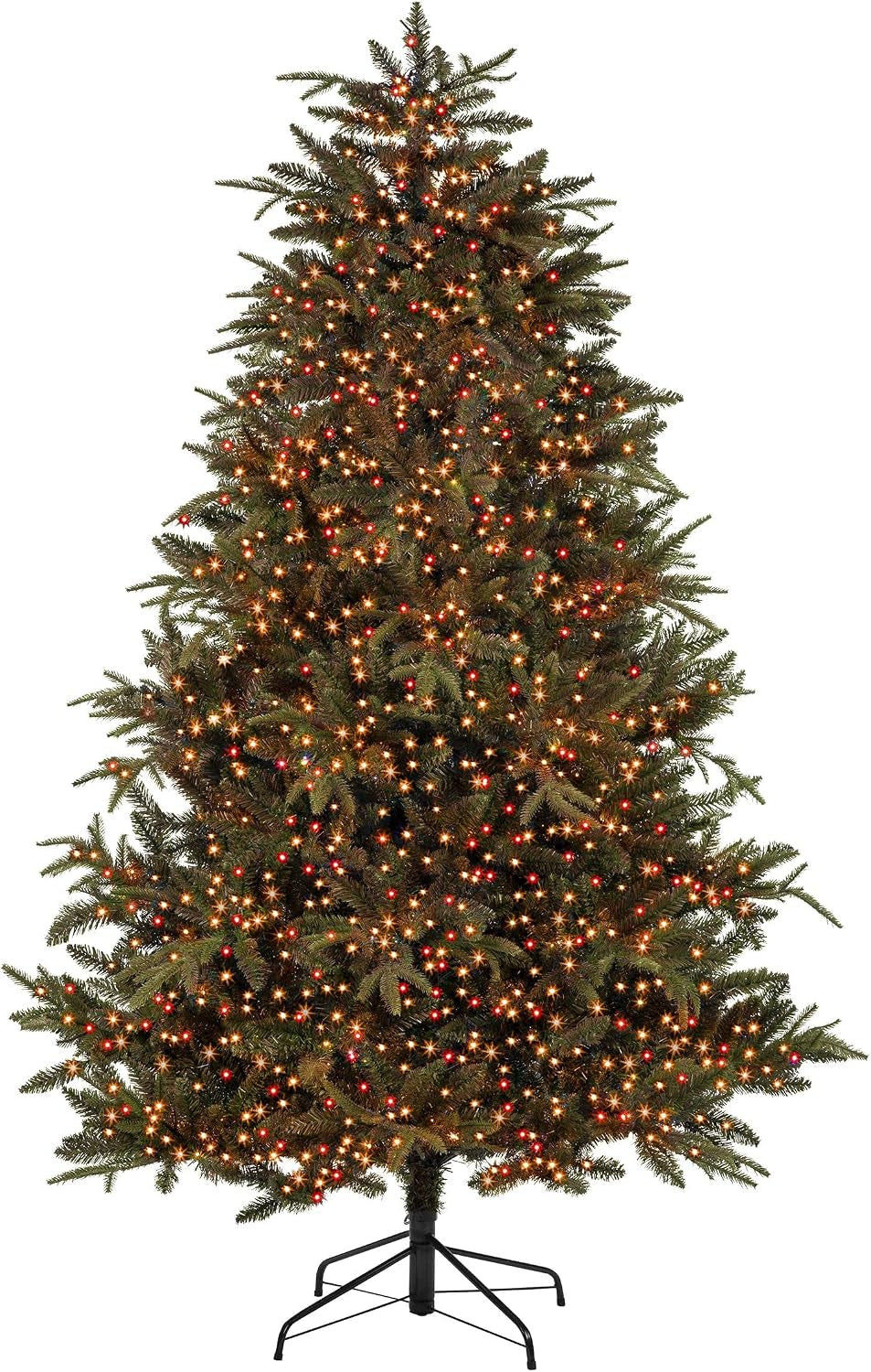 1000 LED 25M  Treebrights Christmas Tree Lights Timer Red & Vintage Gold