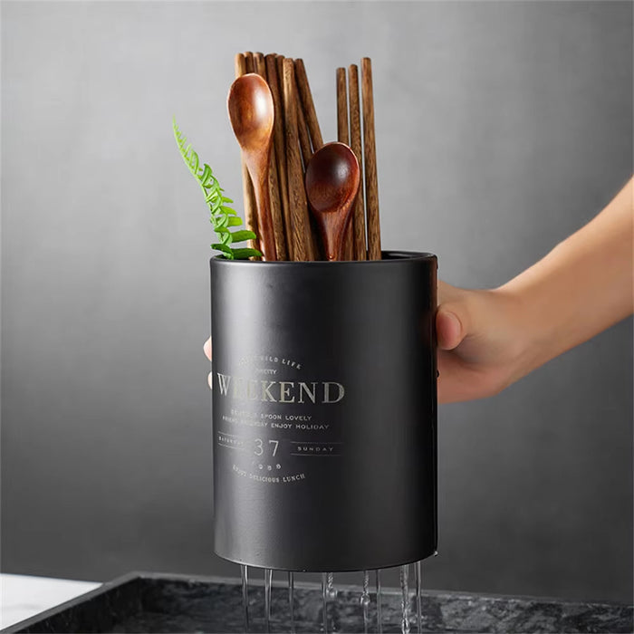 Multifunctional Spoon Fork Knief Chopstick Storage Holder Stainless Steel Cutlery Drain Rack Tablewar Organizer Kitchen Utensils