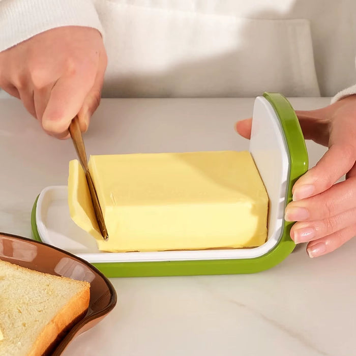 Joie Butter Storage Box Sliding Lid Design Butter Dish Sealed Fresh-Keeping Storage Cheese Food Grade Fabric Refrigerator