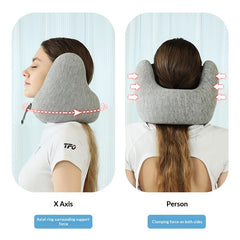 Memory Foam U-shaped Pillow For Travel Noise-reducing And Neck-supporting