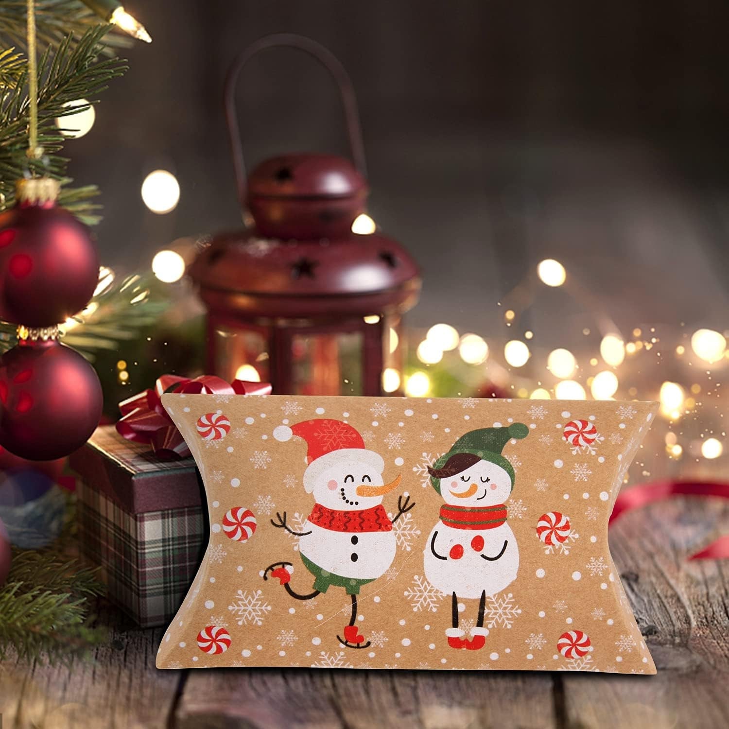 Christmas Small Boxes, 36 Gift Pillow Boxes Candy Jewellery Box for Christmas Party Favor
