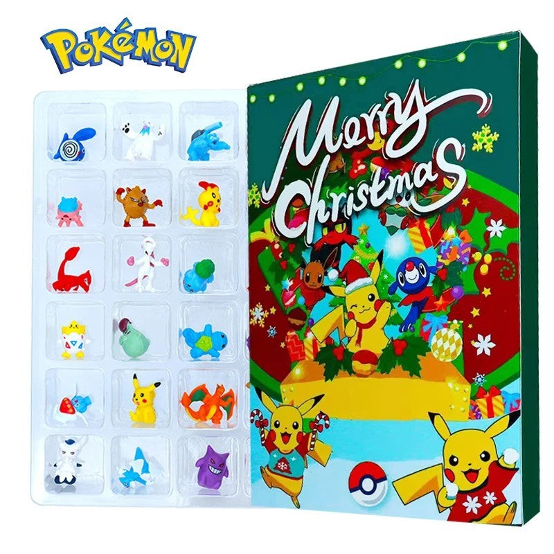 2026 Pokemon Advent Calendar Mini Figures Gift Box Pikachu Bulbasaur Christmas T