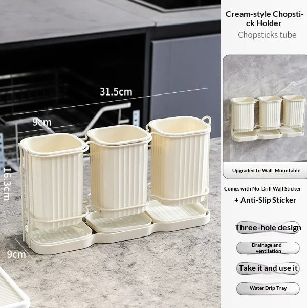 Chopstick Holder For Wall-mounted Storage At Home