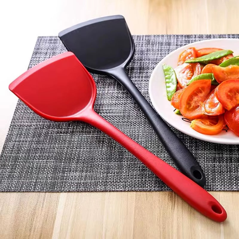 Non-Stick Silicone Turners Spatula Heat Resistant Cooking Shovel Spatula Beef Meat Egg Frying Spatula Spoon Kitchen Utensil New