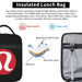 Lululemons Logo Thermal Insulated Lunch Bags Custom Women Resuable Lunch Container for Outdoor Camping Travel Storage Food Box