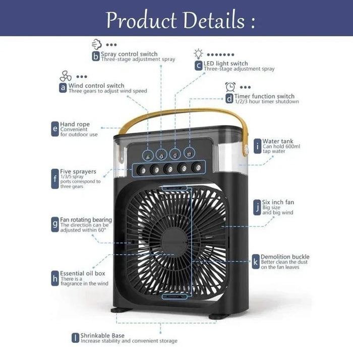3 In 1 Air Cooler Humidifier
